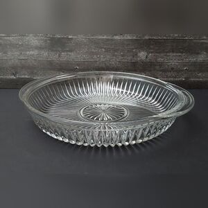 McKEE BROTHERS Glass Oven Proof Dish / 9.75" dia